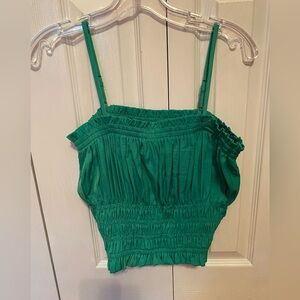 Glam green crop top